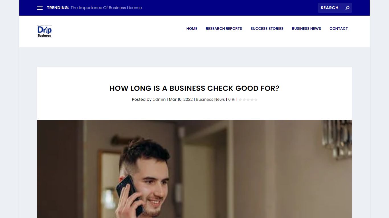 How Long Is A Business Check Good For? - Drip Business